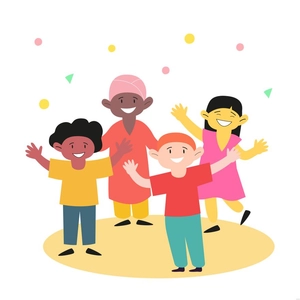 Diverse Children Illustration