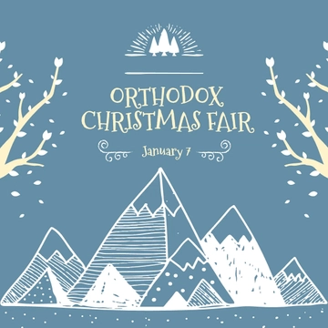 Free Orthodox Christmas Fair Instagram Post Template to Edit Online