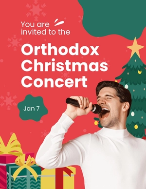 Orthodox Christmas Concert Flyer Template