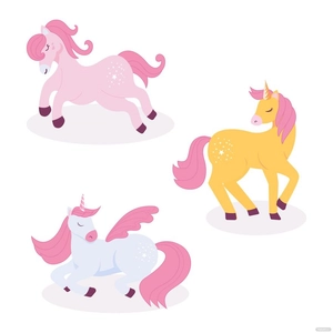 Transparent Unicorn Vector