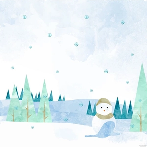 Watercolor Winter Vector