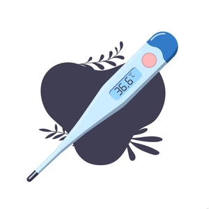 Digital Thermometer Illustration