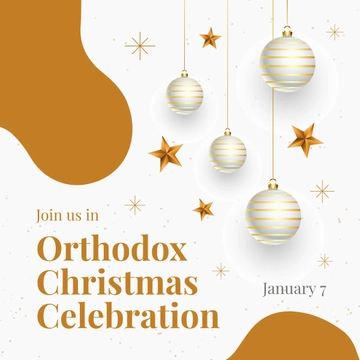 Free Orthodox Christmas Celebration Instagram Post Template to Edit Online
