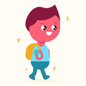Kid Walking Illustration