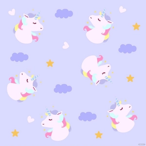 Seamless Unicorn Vector