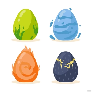 Dragon Egg Vector