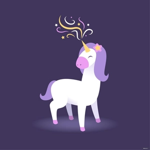 Magical Unicorn Vector