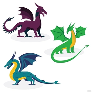 Medieval Dragon Vector