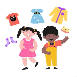 Kids Clothes Illustration
