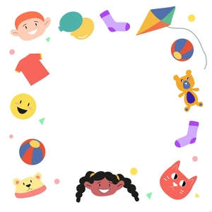 Kids Border Illustration
