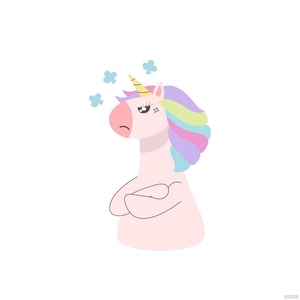 Angry Unicorn Vector