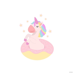 Happy Unicorn Vector