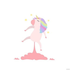 Funny Unicorn Vector