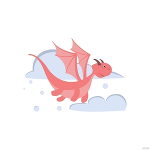 Flying Dragon Vector