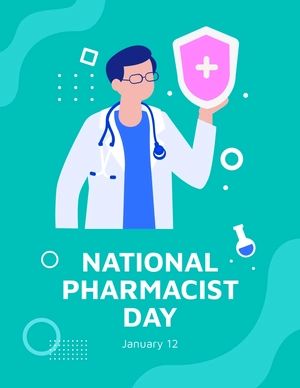 National Pharmacist Day Flyer Template