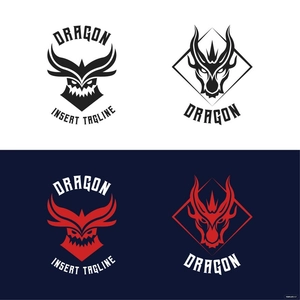 Dragon Crest Vector