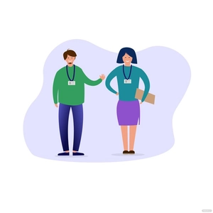 Office Employee Vector