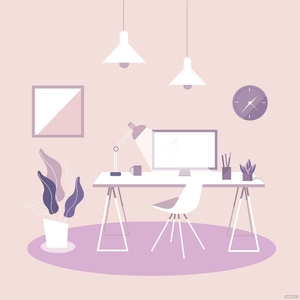 White Office Vector