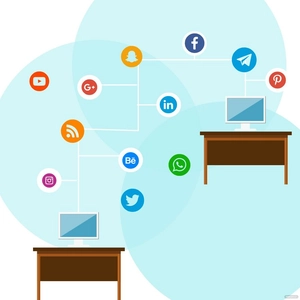 Virtual Office Vector