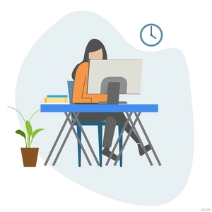 Office Work Vector