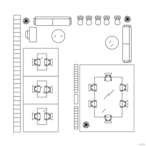 Office Line Vector