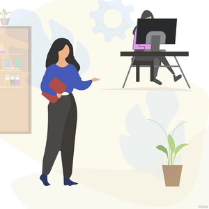 Cartoon Office Vector