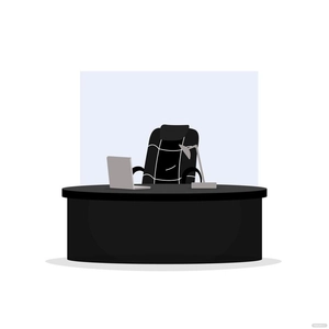 Black Office Vector