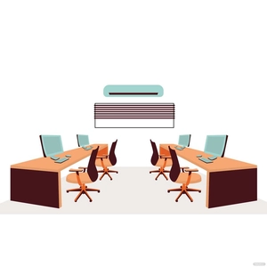 Office Environment Vector