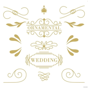 Ornamental Wedding Vector