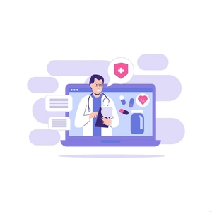 Online Doctor Illustration