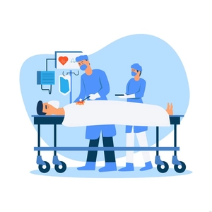 Surgeons Medical Illustration