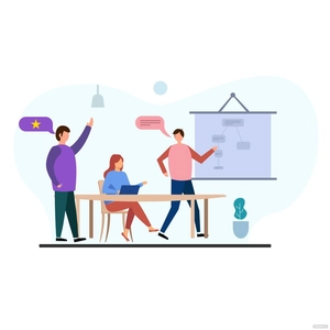 Office Meeting Vector
