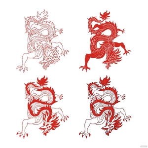 Oriental Dragon Vector
