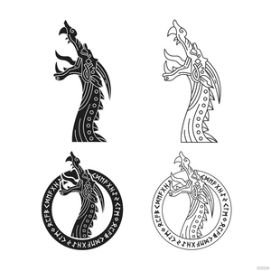 Viking Dragon Vector
