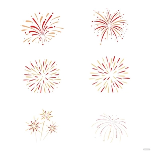 Chinese New Year Fireworks Vector