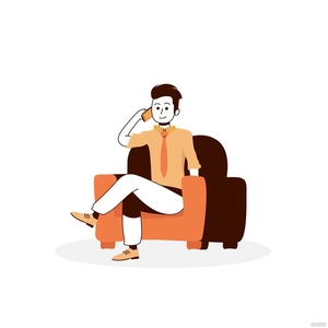Office Man Vector