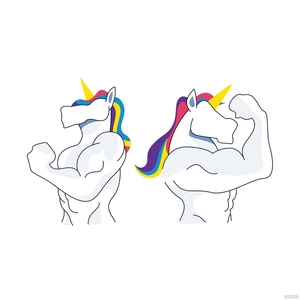 Unicorn Body Vector