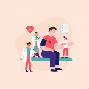 Full Medical Examination Illustration