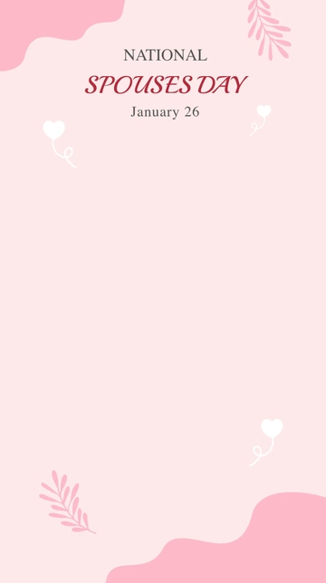 Free Happy National Spouses Day Snapchat Geofilter Template to Edit Online
