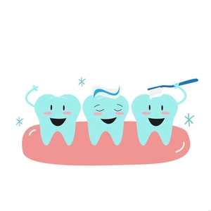 Cartoon Teeth Illustration