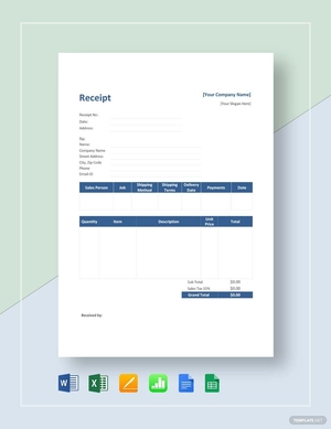 Restaurant Receipt Template Restaurant Receipt Template