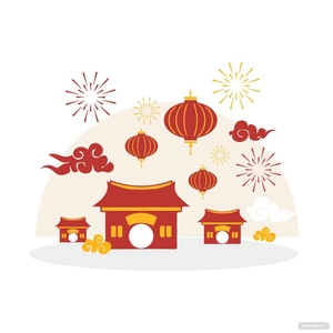 Cartoon Chinese New Year Vector