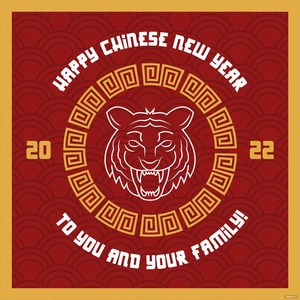 Chinese New Year Card Vector