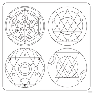 Alchemy Circle Vector