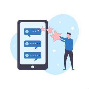 Customer Review Illustration