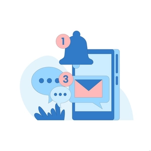 Message Notification Illustration