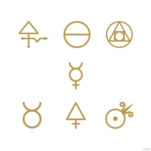 Alchemy Symbol Vector