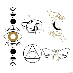 Alchemy Tattoo Vector