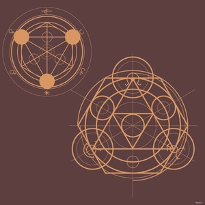 Sacred Geometry Alchemy Vector