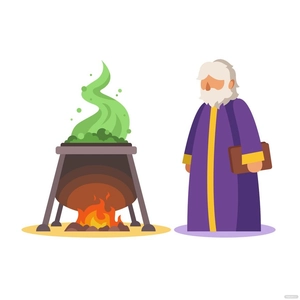 Cartoon Alchemy Vector